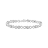 Thumbnail Image 1 of Diamond Infinity Loop Link Bracelet 1/10 ct tw Sterling Silver 7.5&quot;