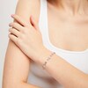 Thumbnail Image 2 of Diamond Infinity Loop Link Bracelet 1/10 ct tw Sterling Silver 7.5&quot;