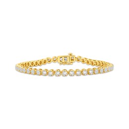 KAY Lab-Grown Diamonds Tennis Bracelet 5 ct tw 14K Yellow Gold 7"