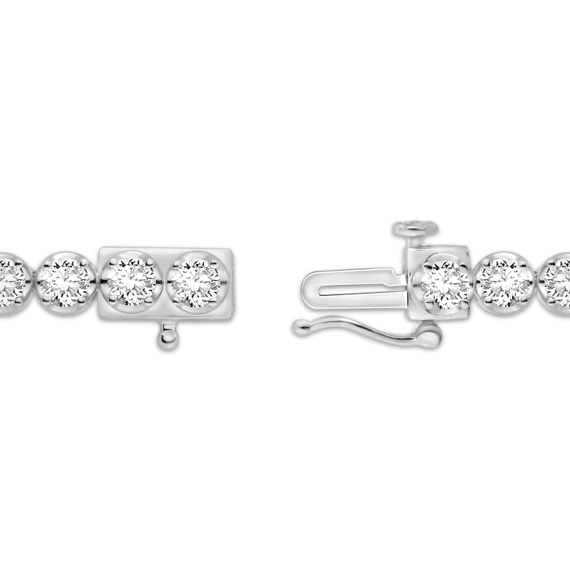 Main Image 2 of KAY Lab-Grown Diamonds Tennis Bracelet 5 ct tw 14K White Gold 7"