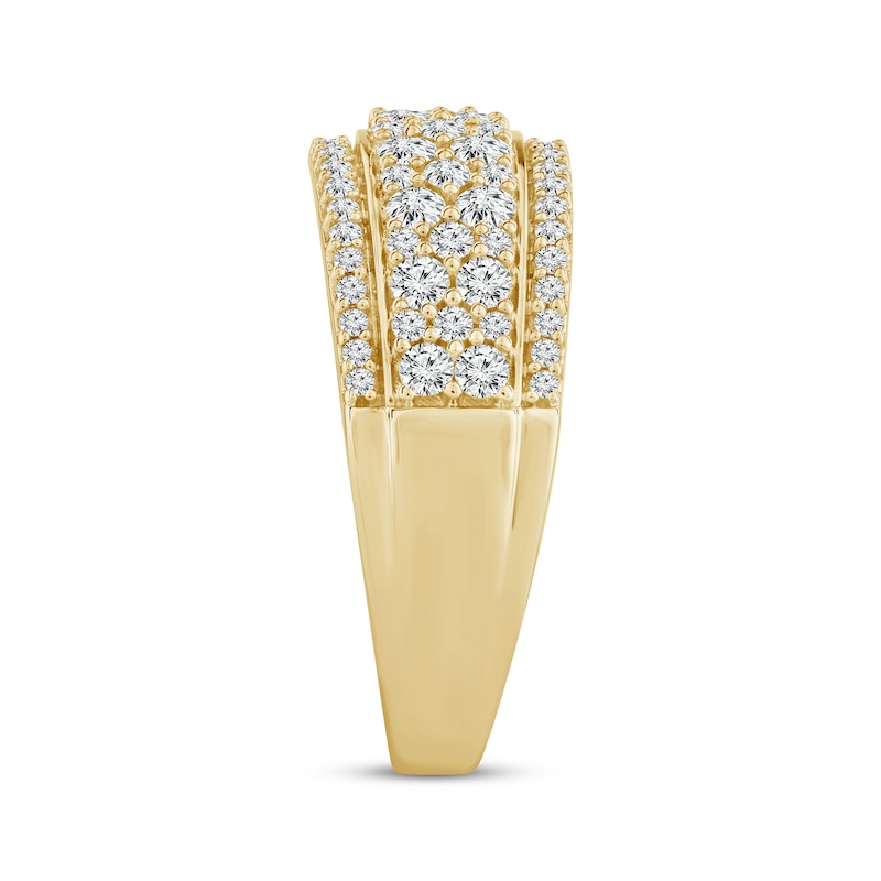 Main Image 2 of Adore Diamond Stepped Anniversary Band 1 ct tw 14K Yellow Gold