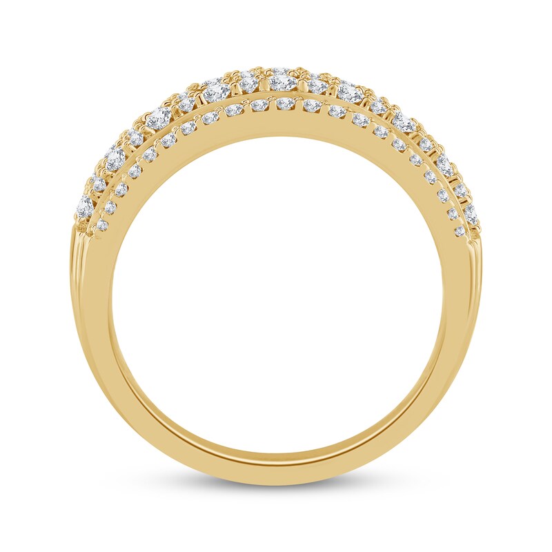 Main Image 3 of Adore Diamond Stepped Anniversary Band 1 ct tw 14K Yellow Gold