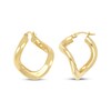 Thumbnail Image 3 of Twist Hoop Earrings 14K Yellow Gold