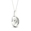 Thumbnail Image 3 of Lab-Grown Diamonds by KAY Double Halo Necklace 3/4 ct tw 14K White Gold