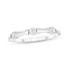 Thumbnail Image 1 of Adore Diamond Bamboo Anniversary Ring 1/10 ct tw 10K White Gold