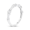 Thumbnail Image 2 of Adore Diamond Bamboo Anniversary Ring 1/10 ct tw 10K White Gold