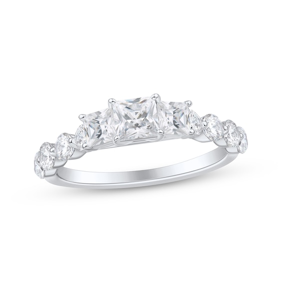 Adore Princess-Cut Diamond Three-Stone Engagement Ring 2 ct tw 14K White Gold