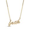 Thumbnail Image 2 of "Faith" Script Necklace 14K Yellow Gold 18"