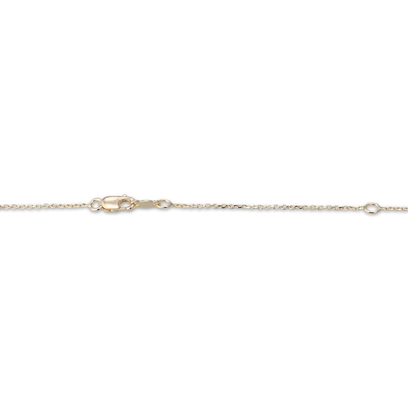 Main Image 4 of "Faith" Script Necklace 14K Yellow Gold 18"