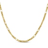 Thumbnail Image 1 of Diamond-Cut Short & Long Link Box Chain Necklace 3.5mm Hollow 10K Yellow Gold 20"