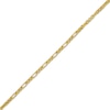 Thumbnail Image 2 of Diamond-Cut Short & Long Link Box Chain Necklace 3.5mm Hollow 10K Yellow Gold 20"