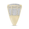 Thumbnail Image 2 of Men's Multi-Diamond Square Center Ring 2-1/2 ct tw 10K Yellow Gold