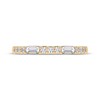 Thumbnail Image 3 of Adore Baguette & Round-Cut Diamond Alternating Stackable Anniversary Ring 1/4 ct tw 14K Yellow Gold
