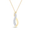 Thumbnail Image 2 of Diamond Infinity Necklace 3/4 ct tw 18K Two-Tone Gold 18"