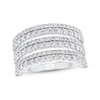Thumbnail Image 1 of Diamond Six-Row Fashion Ring 1-1/2 ct tw 14K White Gold