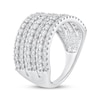 Thumbnail Image 2 of Diamond Six-Row Fashion Ring 1-1/2 ct tw 14K White Gold