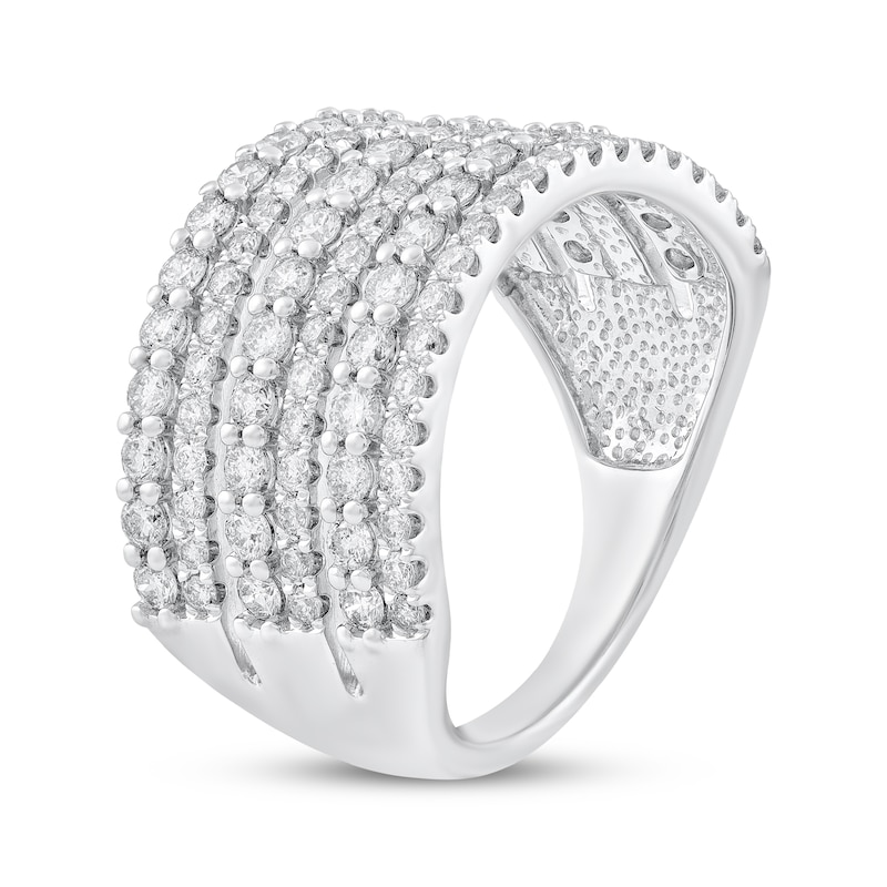 Main Image 2 of Diamond Six-Row Fashion Ring 1-1/2 ct tw 14K White Gold