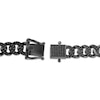 Thumbnail Image 3 of Ink & Ice Men's Black Diamond Figaro Chain Bracelet 1 ct tw Black Rhodium-Plated Sterling Silver 8.5"