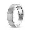 Thumbnail Image 2 of Men's Diamond Trios Wedding Band 1/20 ct tw 10K White Gold