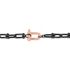 Thumbnail Image 3 of Men's Rivet Link Necklace Black & Rose Ion-Plated Hollow Stainless Steel 20.5"