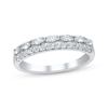 Thumbnail Image 1 of Adore Marquise & Round-Cut Diamond Two-Row Anniversary Ring 1/2 ct tw 14K White Gold