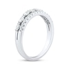 Thumbnail Image 2 of Adore Marquise & Round-Cut Diamond Two-Row Anniversary Ring 1/2 ct tw 14K White Gold