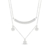Thumbnail Image 1 of Diamond Layered Necklace 1/6 ct tw Sterling Silver 18"