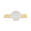 Thumbnail Image 4 of Baguette & Round-Cut Multi-Diamond Promise Ring 1/5 ct tw 10K Yellow Gold