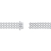 Thumbnail Image 3 of KAY Lab-Grown Diamonds Three-Row Bracelet 12 ct tw 14K White Gold 7"