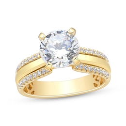 Adore Lab-Grown Diamonds Certified Round-Cut Engagement Ring 2-1/4 ct tw 14K Yellow Gold