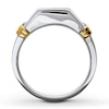 Previously Owned Men's Wedding Band 1 ct tw Round-cut Diamonds 14K Two-Tone Gold