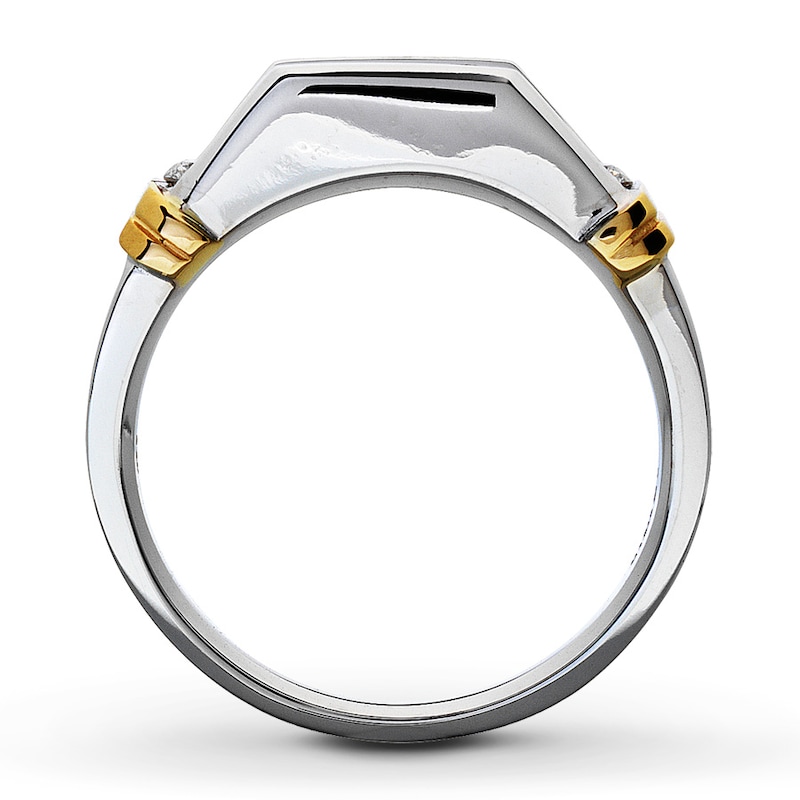 Previously Owned Men's Wedding Band 1 ct tw Round-cut Diamonds 14K Two-Tone Gold