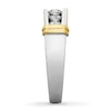 Previously Owned Men's Wedding Band 1 ct tw Round-cut Diamonds 14K Two-Tone Gold