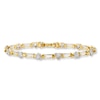 Thumbnail Image 1 of Previously Owned Diamond Heart Bracelet 1/4 ct tw Round-cut 10K Yellow Gold