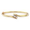 Thumbnail Image 1 of Previously Owned Diamond Bangle Bracelet 1/2 ct tw Round-cut 14K Yellow Gold