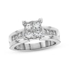 Thumbnail Image 0 of Previously Owned Diamond Engagement Ring 1-1/2 ct tw Princess-cut 14K White Gold