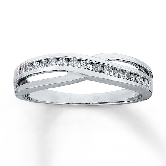 Previously Owned Diamond Ring 1/4 ct tw Round-Cut 10K White Gold