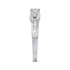 Thumbnail Image 3 of Previously Owned 3-Stone Diamond Engagement Ring 1 ct tw Round & Baguette-cut 14K White Gold