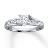 Thumbnail Image 0 of Previously Owned Engagement Ring 1 ct tw Princess-cut Diamonds 14K White Gold