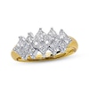 Thumbnail Image 1 of Previously Owned Diamond Anniversary Band 1 ct wt Princess-Cut 14K Two-Tone Gold