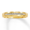 Thumbnail Image 0 of Previously Owned Men's Wedding Band 1/10 ct tw Round-cut Diamonds 10K Yellow Gold