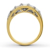 Thumbnail Image 2 of Previously Owned Anniversary Ring 1 ct tw Baguette & Round-cut Diamonds 14K Two-Tone Gold