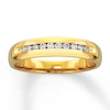 Thumbnail Image 1 of Previously Owned Men's Wedding Band 1/4 ct tw Round-cut Diamonds 14K Yellow Gold