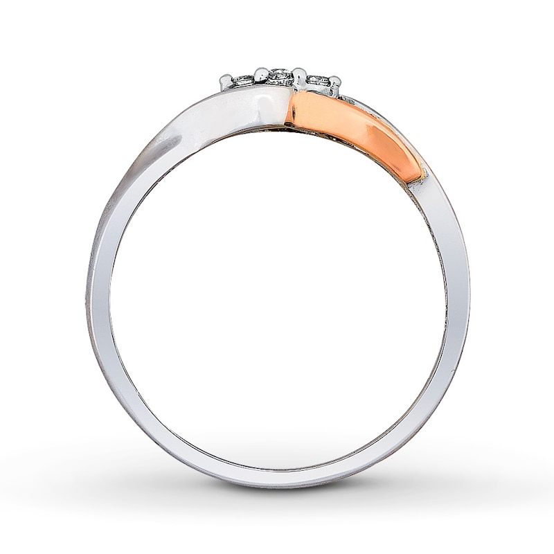 Main Image 2 of Previously Owned Diamond Ring 1/20 ct tw 10K Two-Tone Gold