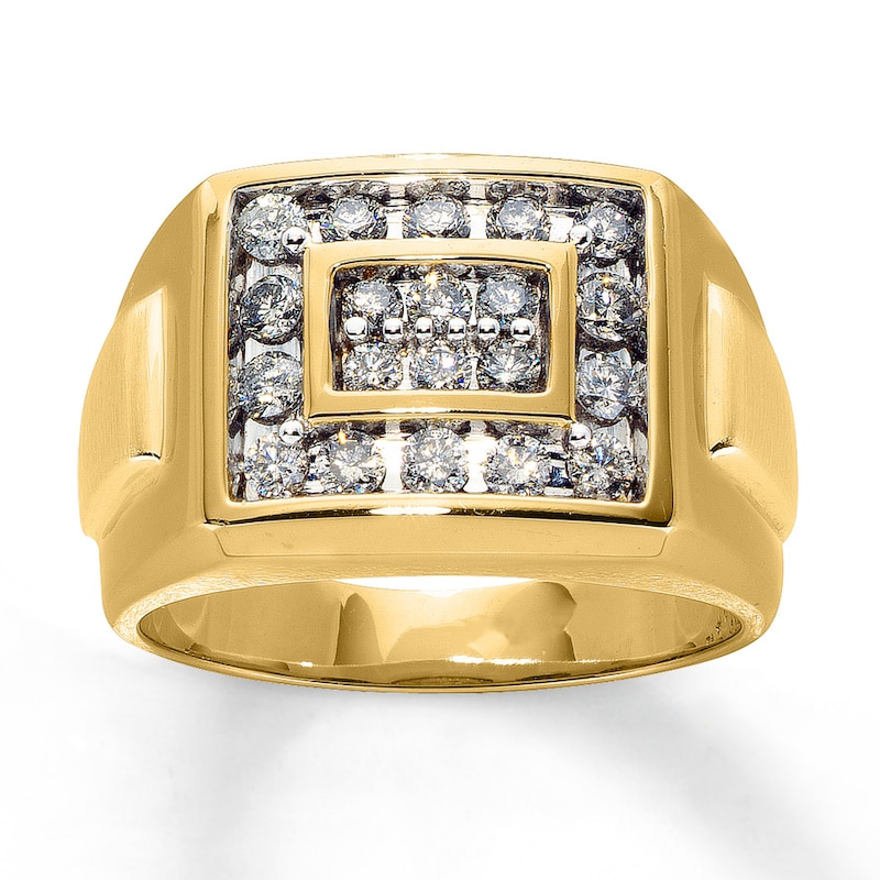 Previously Owned Men's Wedding Band 1 ct tw Round-cut Diamonds 14K Yellow Gold