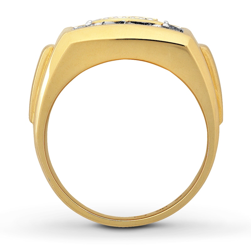 Previously Owned Men's Wedding Band 1 ct tw Round-cut Diamonds 14K Yellow Gold
