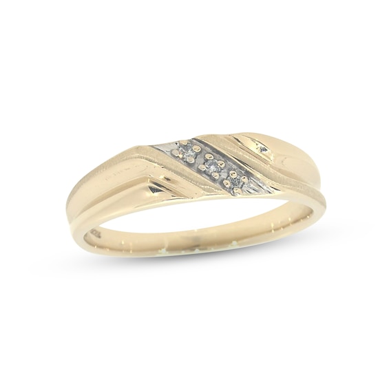 Previously Owned Men's Wedding Diamond Wedding Band / ct tw 10K Gold