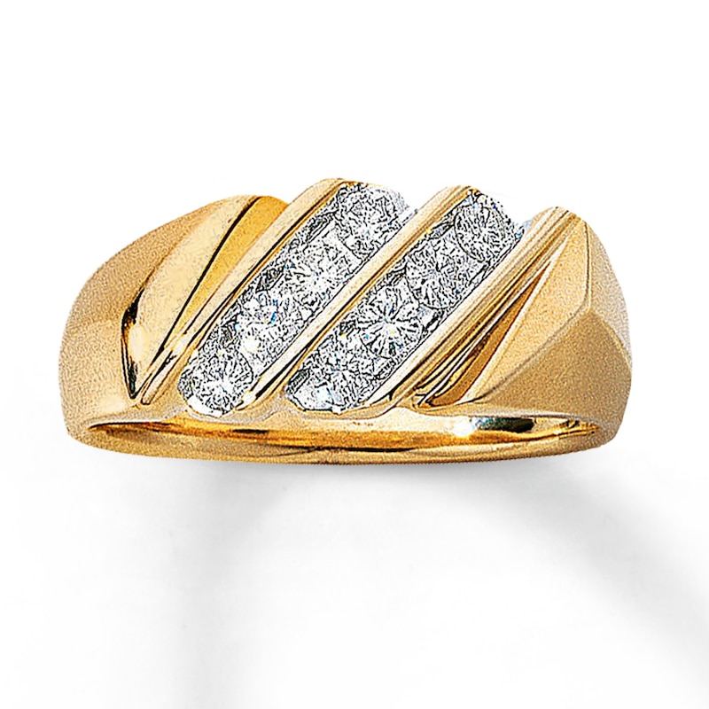 Main Image 1 of Previously Owned Diamond Men's Band 1/2 ct tw 14K Yellow Gold