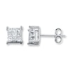 Thumbnail Image 1 of Previously Owned Earrings 1/3 ct tw Diamonds 14K White Gold