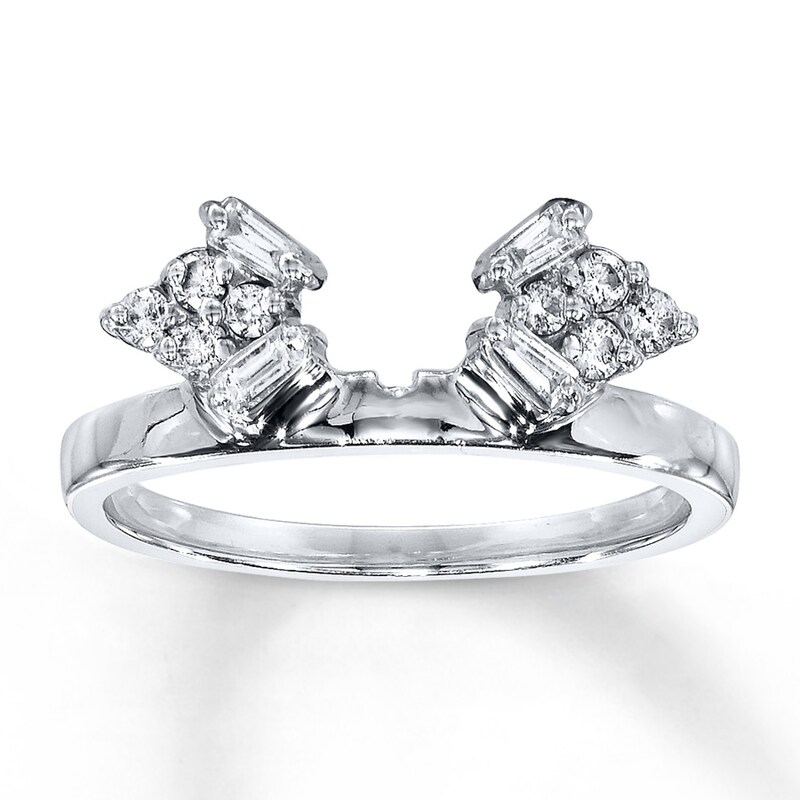 Main Image 1 of Previously Owned Diamond Enhancer Ring 1/4 ct tw 14K White Gold